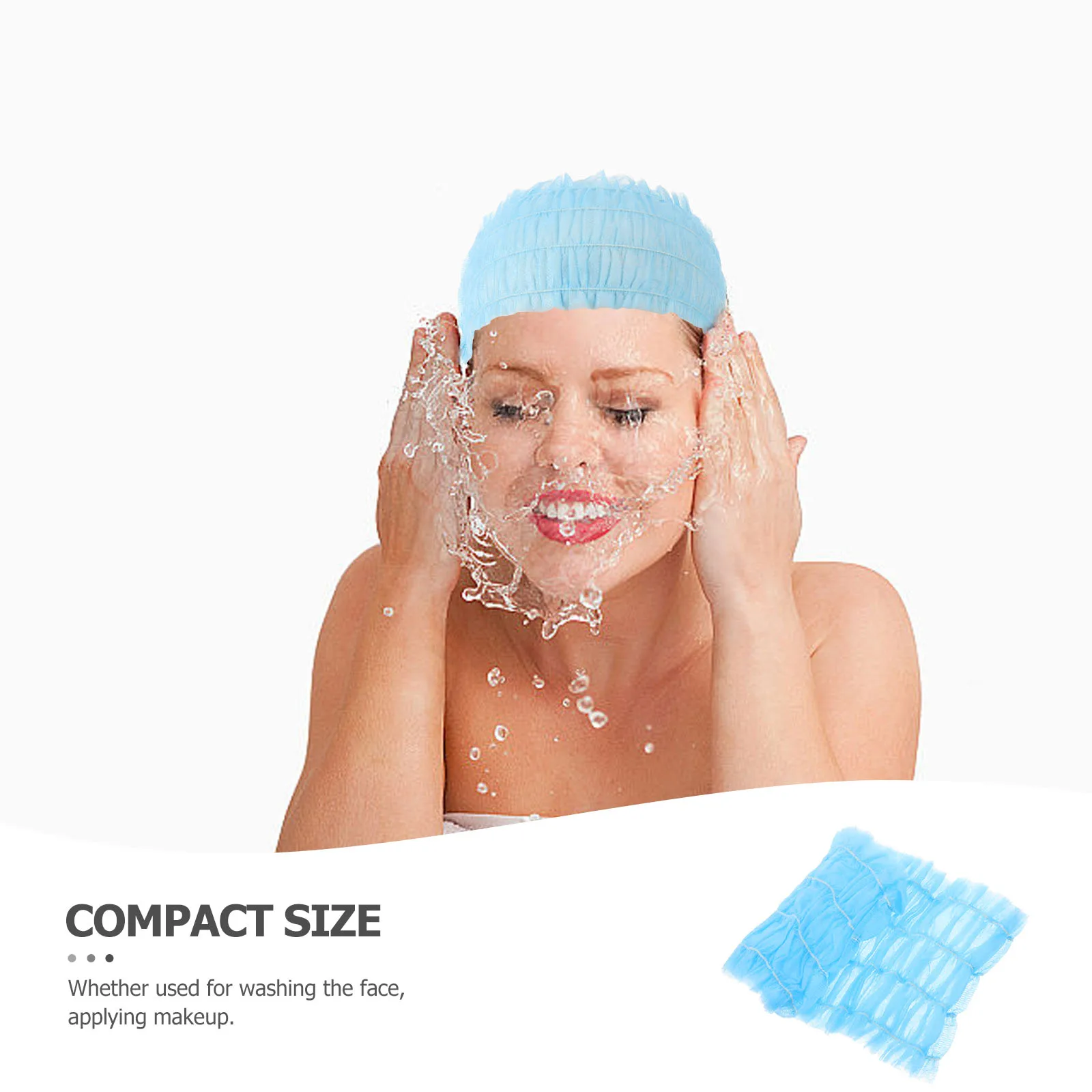 

50pcs Non Woven Hairband Skin Care Headband Ring Disposable Makeup Headbands Spa Skin Care Facial Makeup Sauna Hotel Use