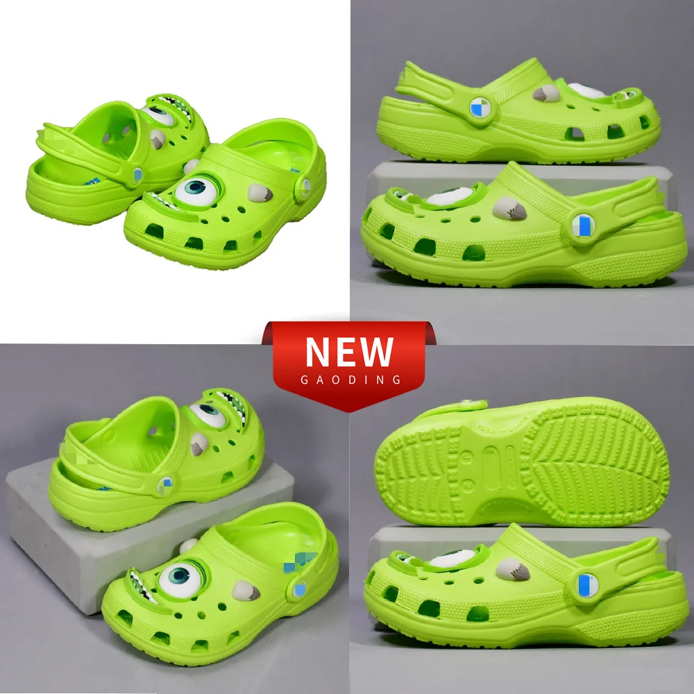 Venta caliente Anime película Monsters Inc Mike zapatillas zapatos de cueva zapatillas de playa al aire libre zapatos de viaje de verano regalos de Festival