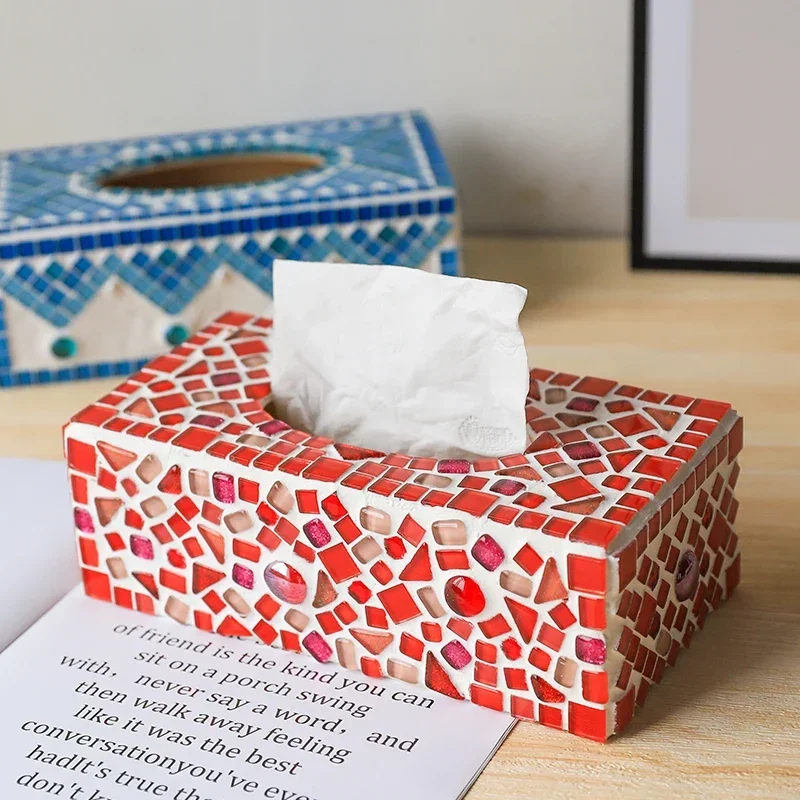 DIY Tissue Box Dekoration Modell Kits Benutzerdefinierte Mosaik Handwerk Kreative Handgemachte Eltern Kind Interaktive Kreative Geschenk