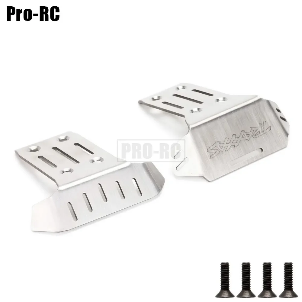 Silver Metal Color Stainless Steel Skid Plate Guard Chassis Armor Fit Traxxas 1/8 SLEDGE 95076 OFF-ROAD RC Car Upgrade Parts