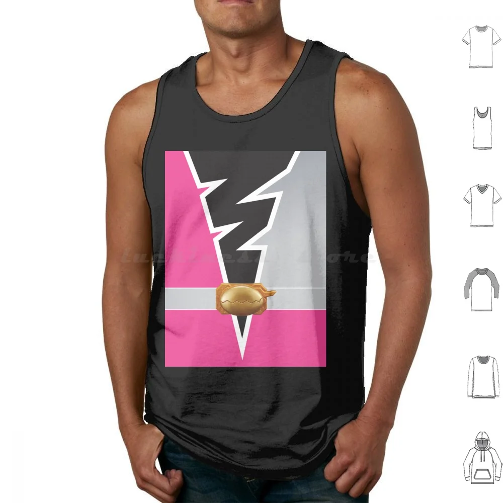 Ankylo Fury-Pink Rangers Dino Fury Classic Tank Tops Print Cotton Ankylo Fury Pink Rangers Dino Fury