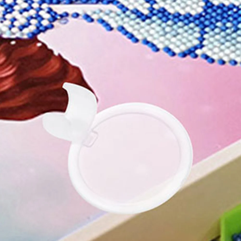 

4Pcs Pen Holder Magnifying Lens Diamond Arts Painting Folding Portable Magnifier for Embroidery Rhinestone Sticky DIY Art