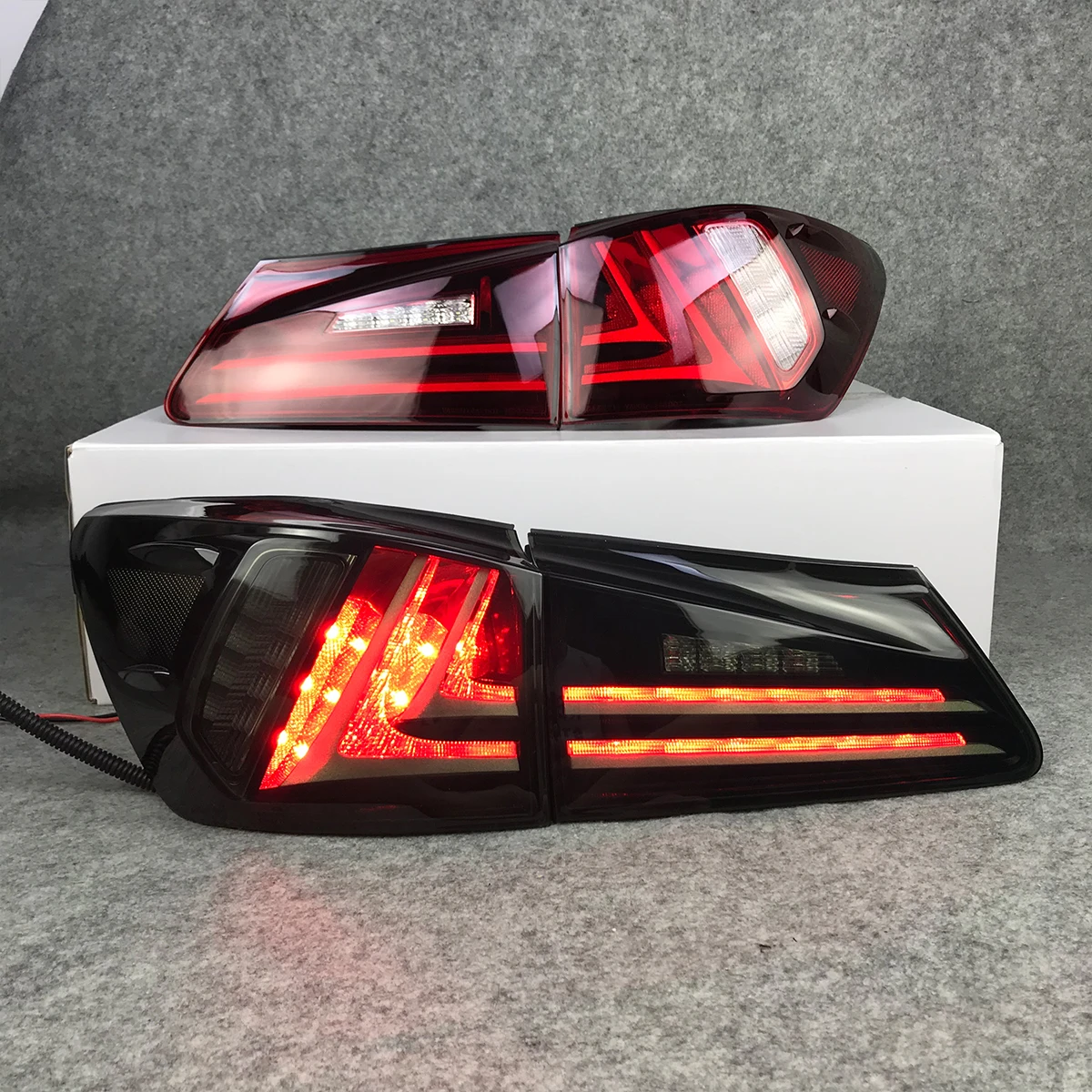LED Rear Tail Lights For Lexus IS250 IS300 IS350 2006-2012 Plug And Play Sequential Turn Signal Canbus Lamp Replacement Pair