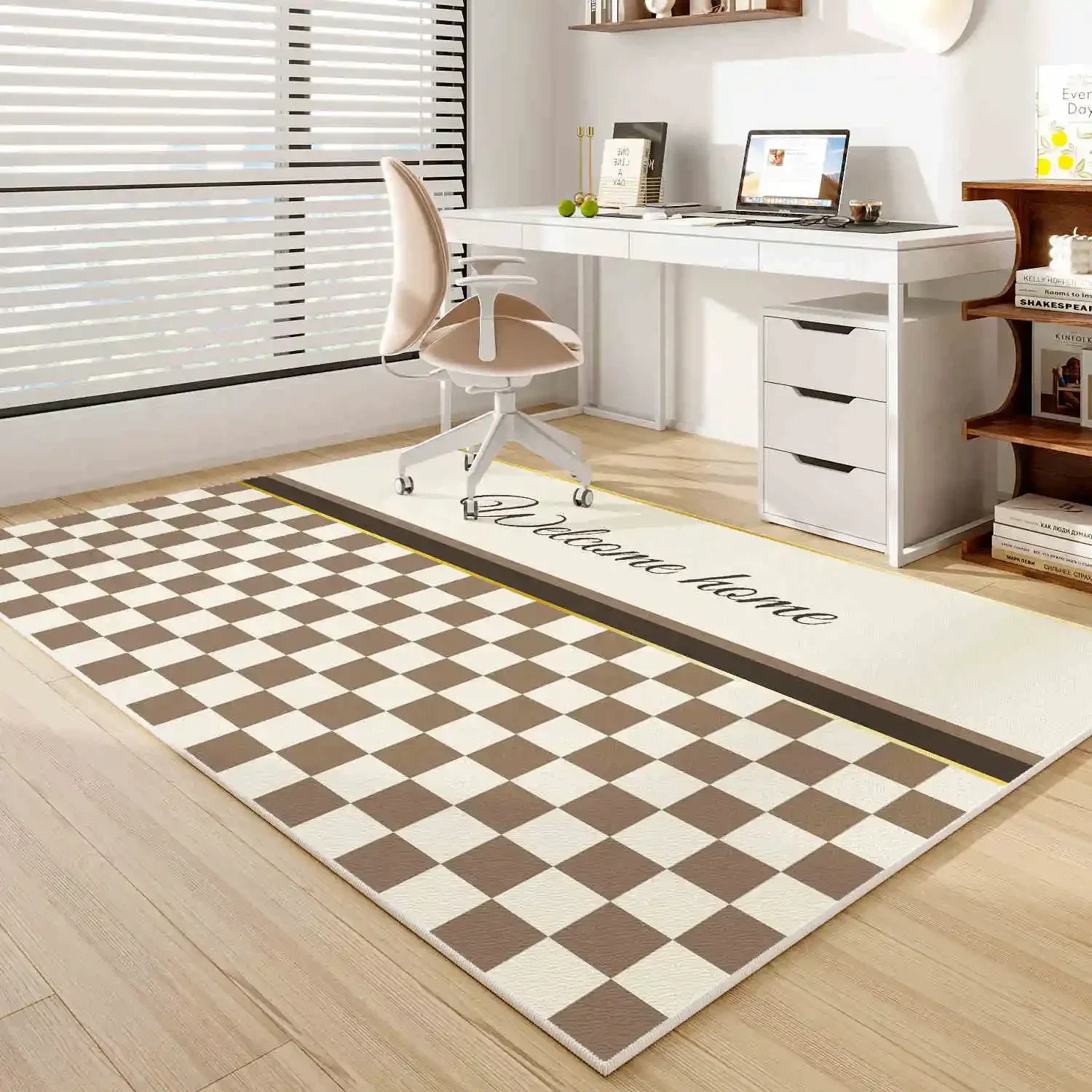 ZYModern living room carpets have a high-end texture. Sofas, coffee tables, floor MATS and home decorations