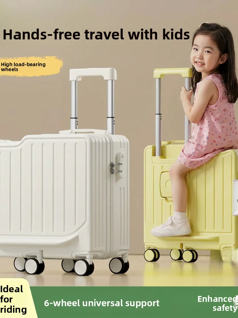 children's-travel-suitcase-carry-on-bag-password-lock-folding-handle-polyester-aluminum-alloy-rod-abs-material