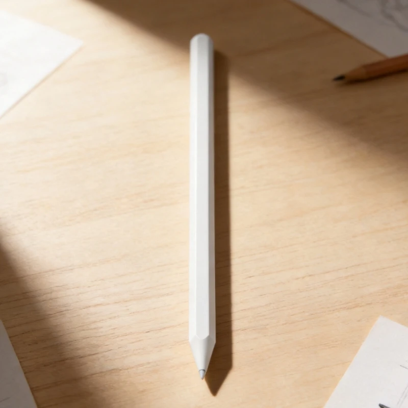 White Electronic Tablet Pen for Tab S11 Handwriting and Drawing, Featuring Side Attachment, Hexagonal Pencil H8WD