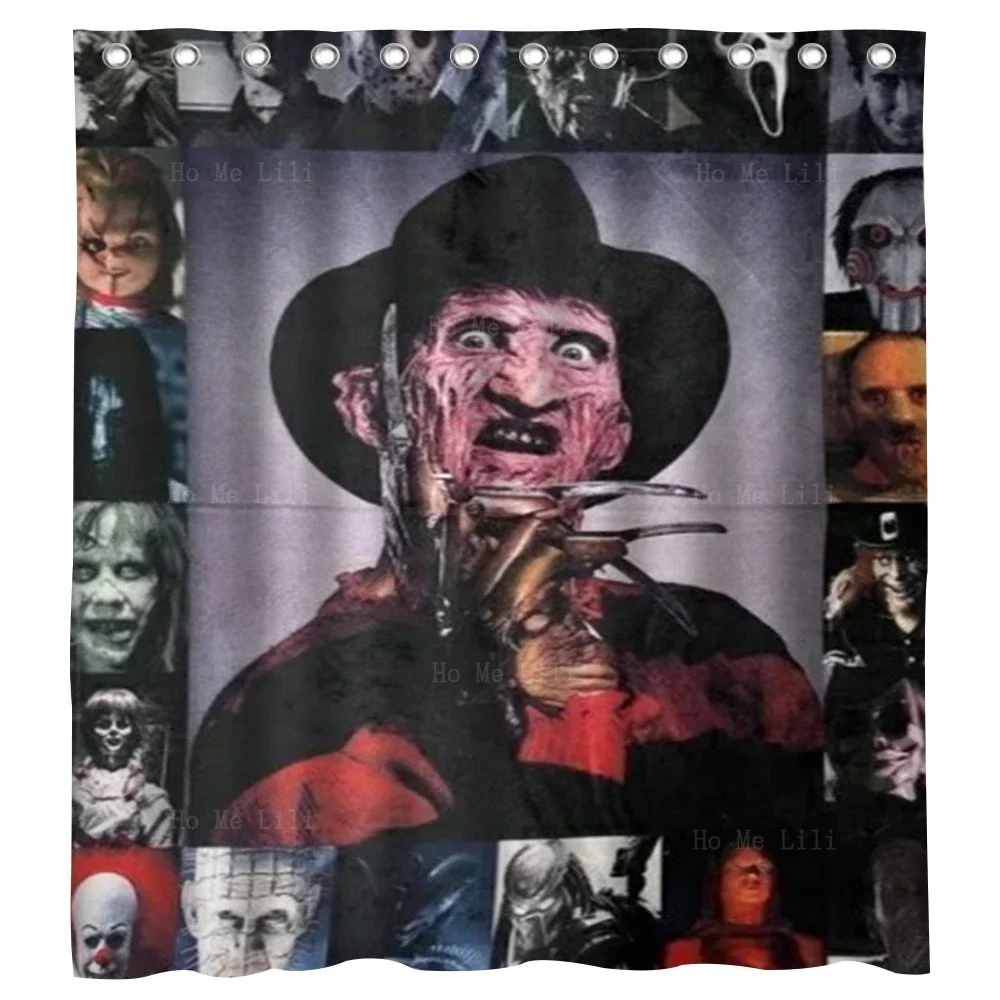 Freddy Is A Ruthless Ghost Who Kills People In His Dreams Wearing  Arm Gloves Shower Curtain By Ho Me Lili For Bathroom Decor