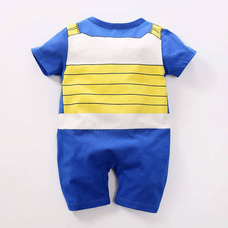 Newborn Knitted 100% Cotton Short Sleeve 0-18 Months Baby Boys Cartoon Cosplay Outfit Infant Clothes Toddler Onesie Costume Cool