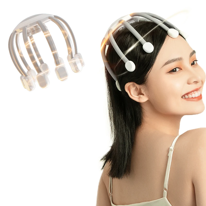 

2025 New Trend Products Amazon Best Selling Scalp Massager Smart Relaxation Improves Sleep Electric Octopus Head Massager