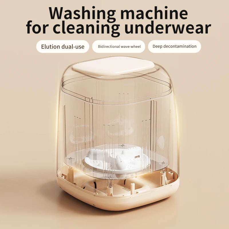 

Small Washing Machine for Underwear Children's Clothes Mini Washer Fully Automatic Portable Washing Machine With Spin Dryer 220V