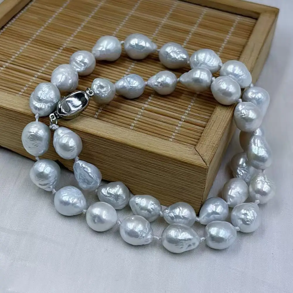 

9x12 мм белый Reborn натуральный пресноводный жемчуг-капля женские ювелирные изделия колье ожерелье 17-20 дюймов