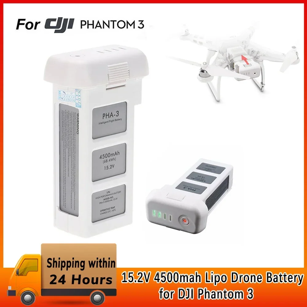 

Compatible DJI Phantom 3 Battery Capacity 4500mah for Dji Phantom 3 Series Drone Battery Accessories Flight Time 24 Minutes