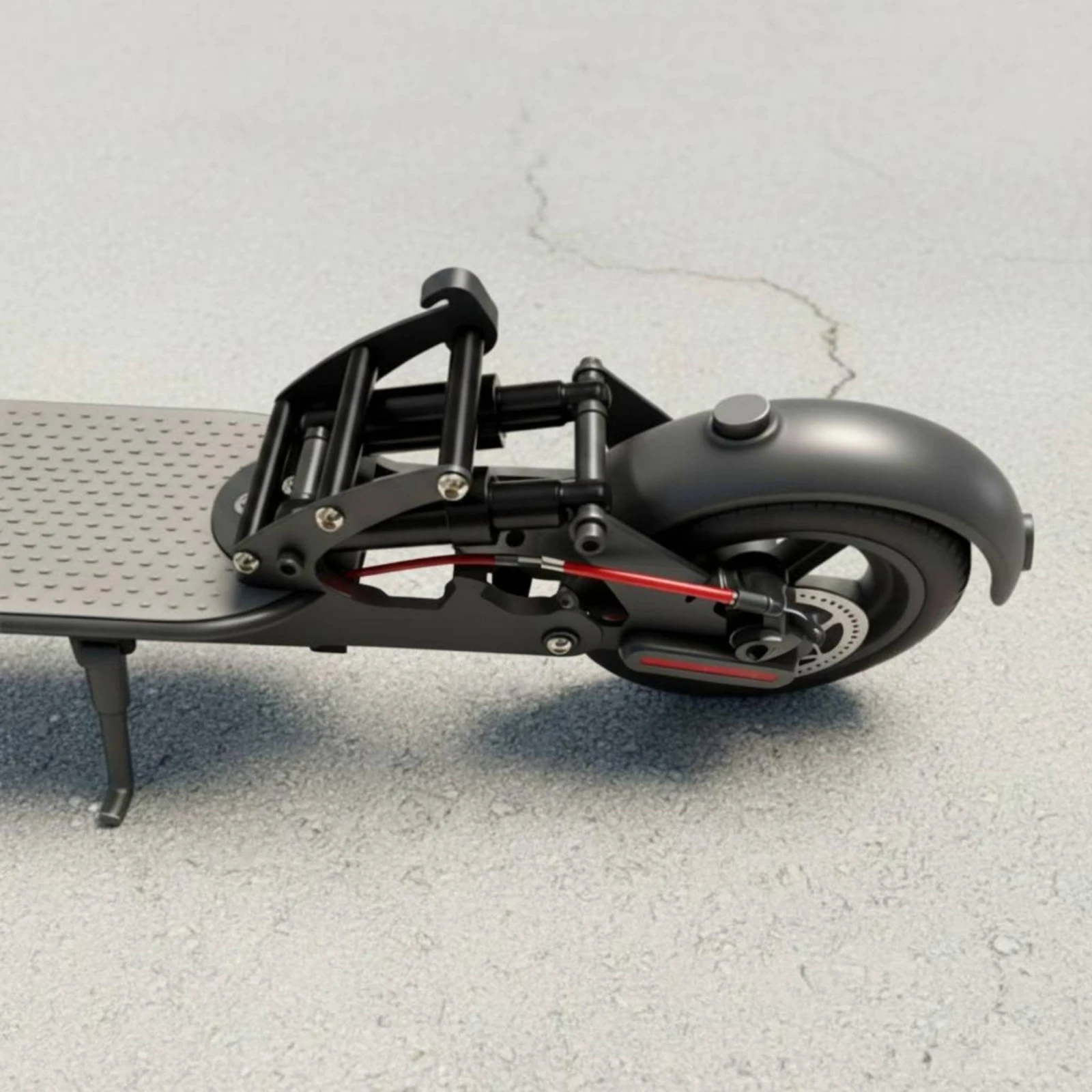 

Scooter Rear Shock Kit Improved Ride Comfort Rear Shock Absorber Electric Scooter Upgrade Part Vibration Reduction for Commuting