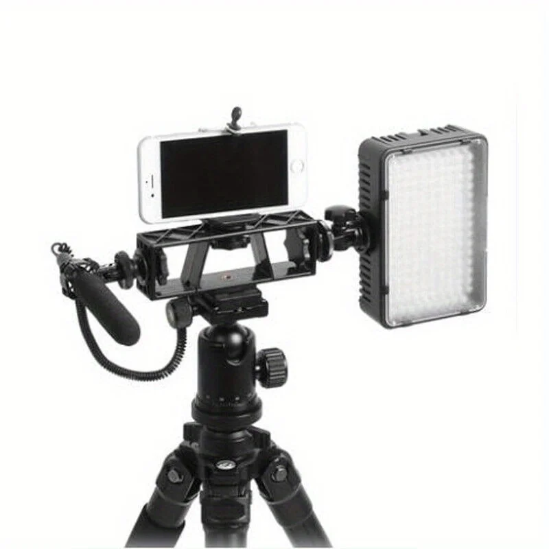 

Пластиковый зажим для крепления камеры с регулируемым держателем кронштейна телефона-многоугловой Монопод-штатив для смартфона фотография