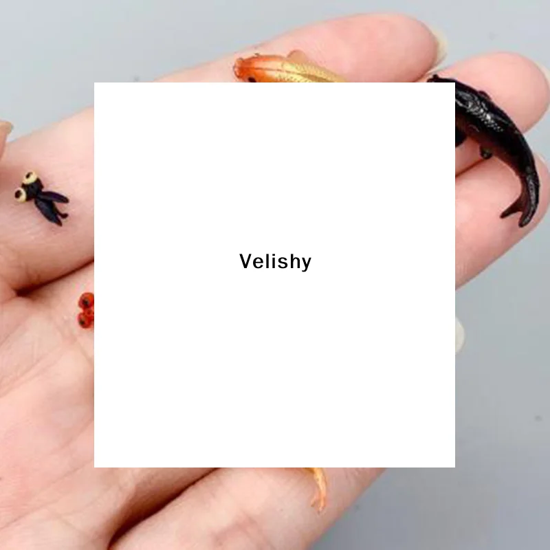 Figuras decorativas de peces dorados para decoración del hogar, modelo en miniatura para casa de muñecas, animales de simulación de carpa, juguetes para niños, 5 uds.