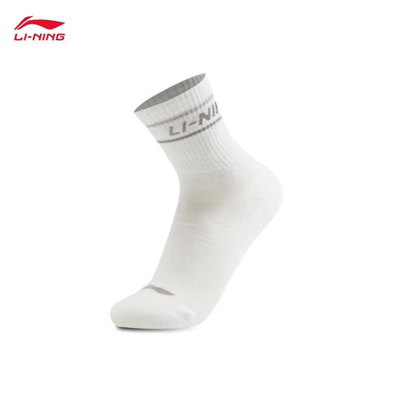 جوارب LI-NING Sports Life Series AT._BACTERIA ثلاثة أزواج من الجوارب القصيرة القابلة للتنفس والمريحة AWSV073