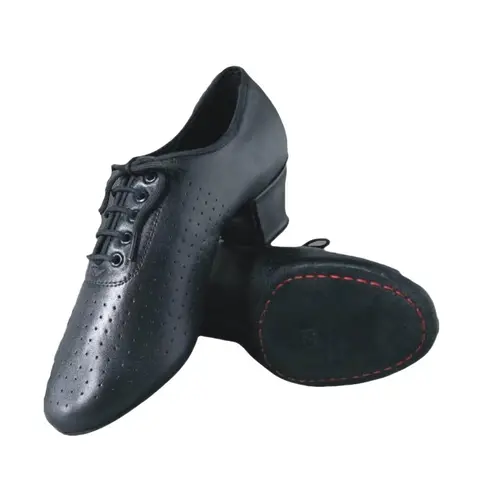 Betty Female Teacher Shoes  Export Shoe Competition Performance Latin Dance 2-point Soft Sole BIg Heel Dance Practice Shoes T1-B