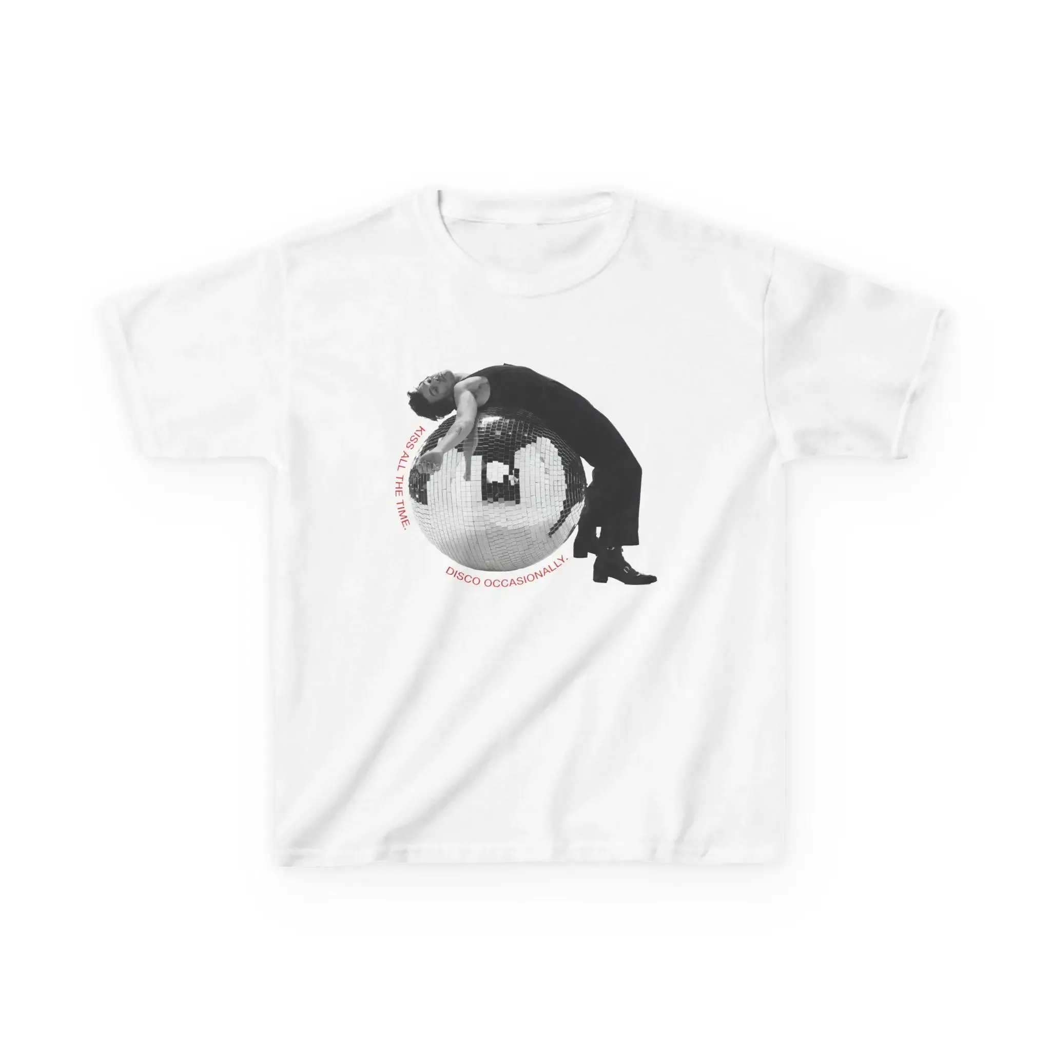 Unisex Oversize Streetwear T-Shirt Harry Styles Kiss All The Time Disco Occasionally Disco Ball T-Shirt Y2K Tour Grafik-T-Shirts