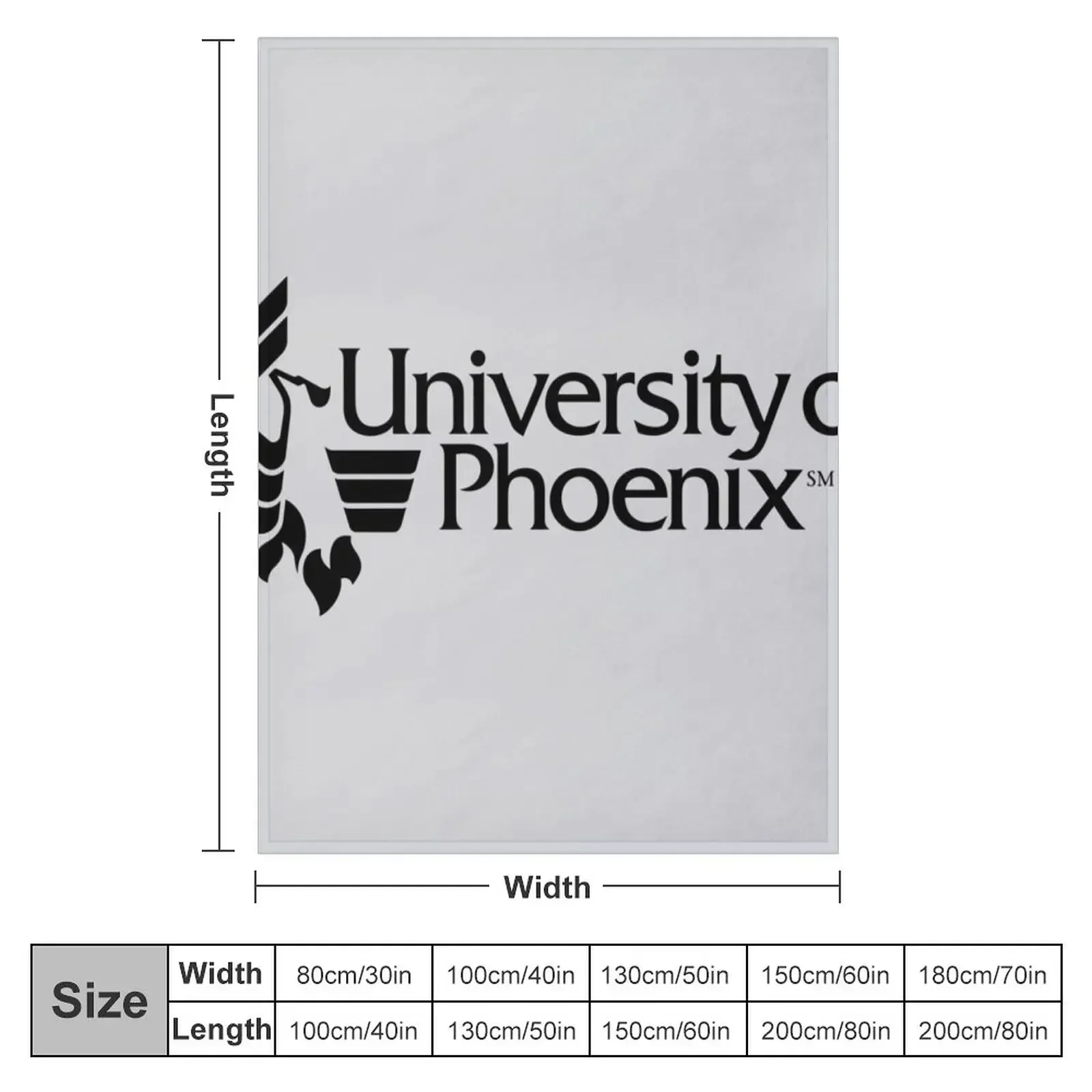 College of Phoenix Throw Blanket couch cozy soft plush fuzzy picnic outdoor blanket