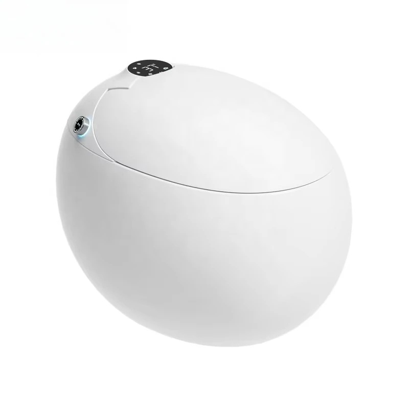 New Style Colorful Egg-Shaped Ceramic Bathroom Toilet with Automatic Operation and Gravity Flushing