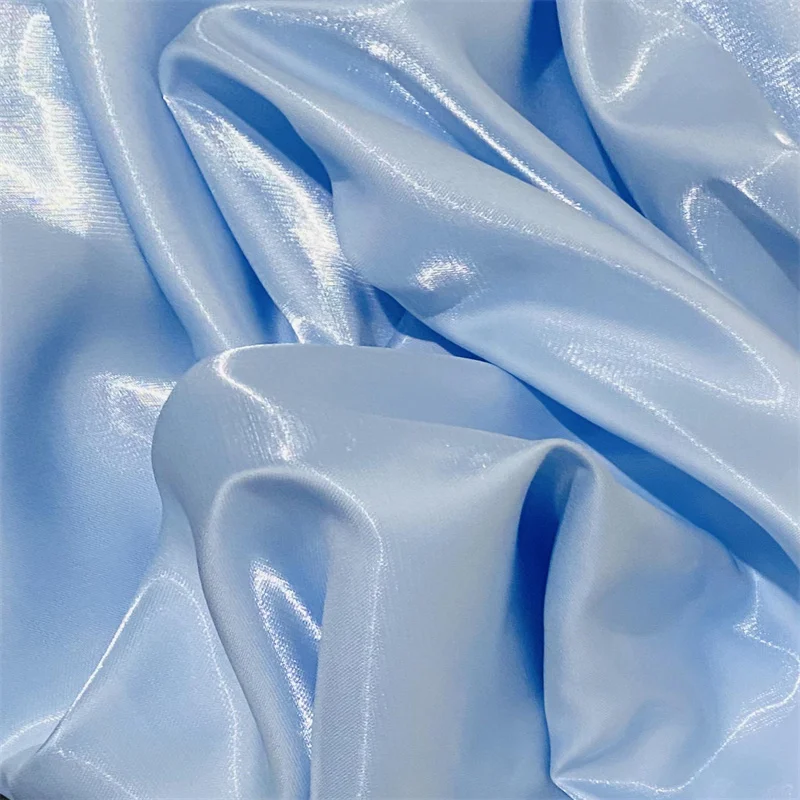 Satén líquido con brillo de agua: satén de cristal superbrillante, rígido de apoyo engrosado para faldas, pantalones, vestidos, decoración de boda