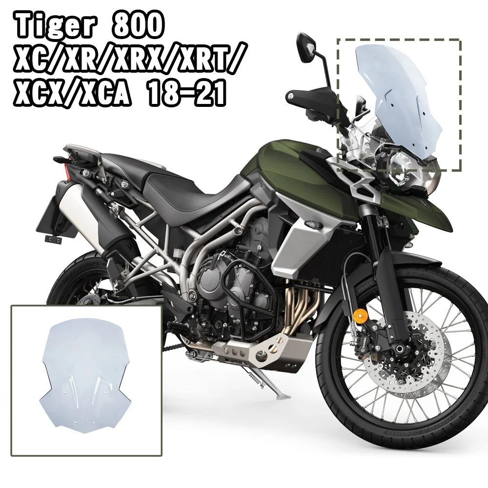 

Front Screen Wind Shield For Triumph Tiger 800 XC/XR/XRX/XRT/XCX/XCA 2018-2021 Windshield Windscreen Air Wind Deflector