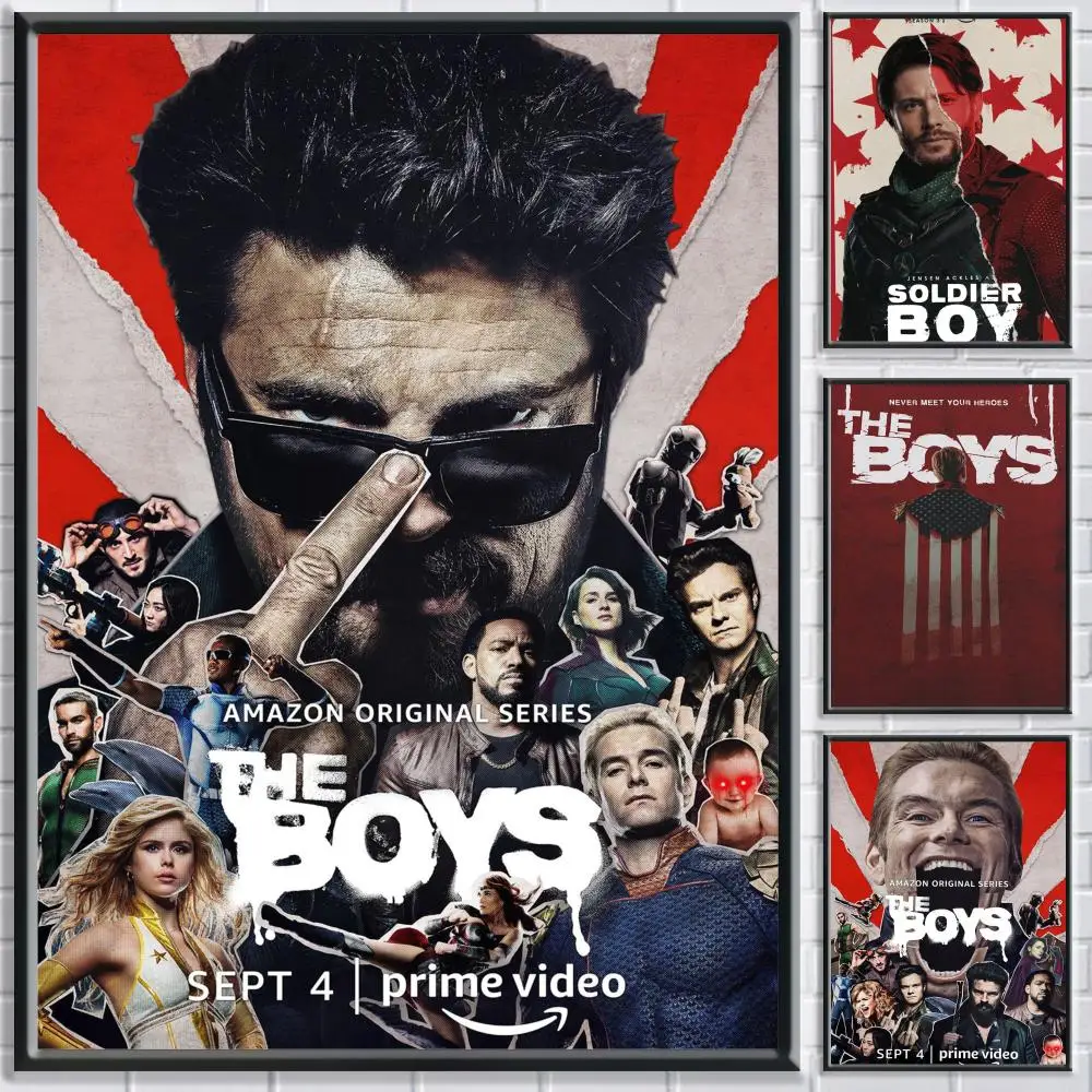 The Boys Classic Filme Poster Schlafzimmer Wohnzimmer Studie & darüber hinaus selbstklebendes Dekor + perfektes Geschenk