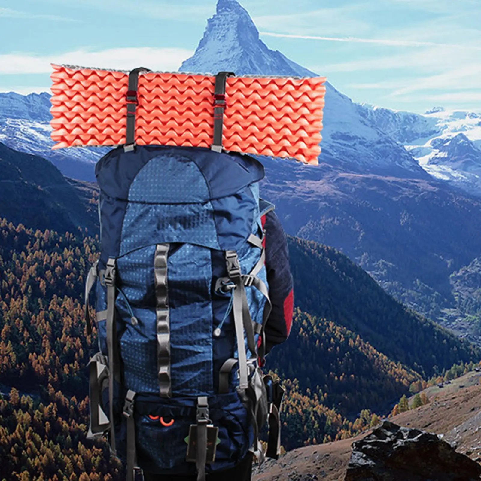 Mochila de viaje al aire libre, cinta de nailon con gancho de liberación rápida, cinturones de tensión para senderismo y escalada, hebilla, cinturón de amarre, correas de carga