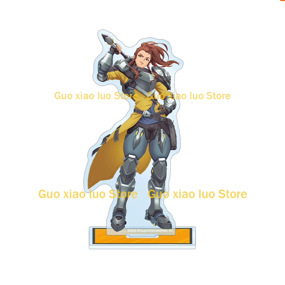 Overwatch 2 Mauga Ana Orisa Doomfist Moira Brigitte كرة تحطم Sigma Echo Mauga Sojourn Kiriko حامل أكريليك زخرفة مكتبية #5