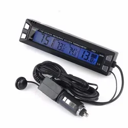 Auto Binnen En Buiten De Auto Thermometer En Spanning Alarm
