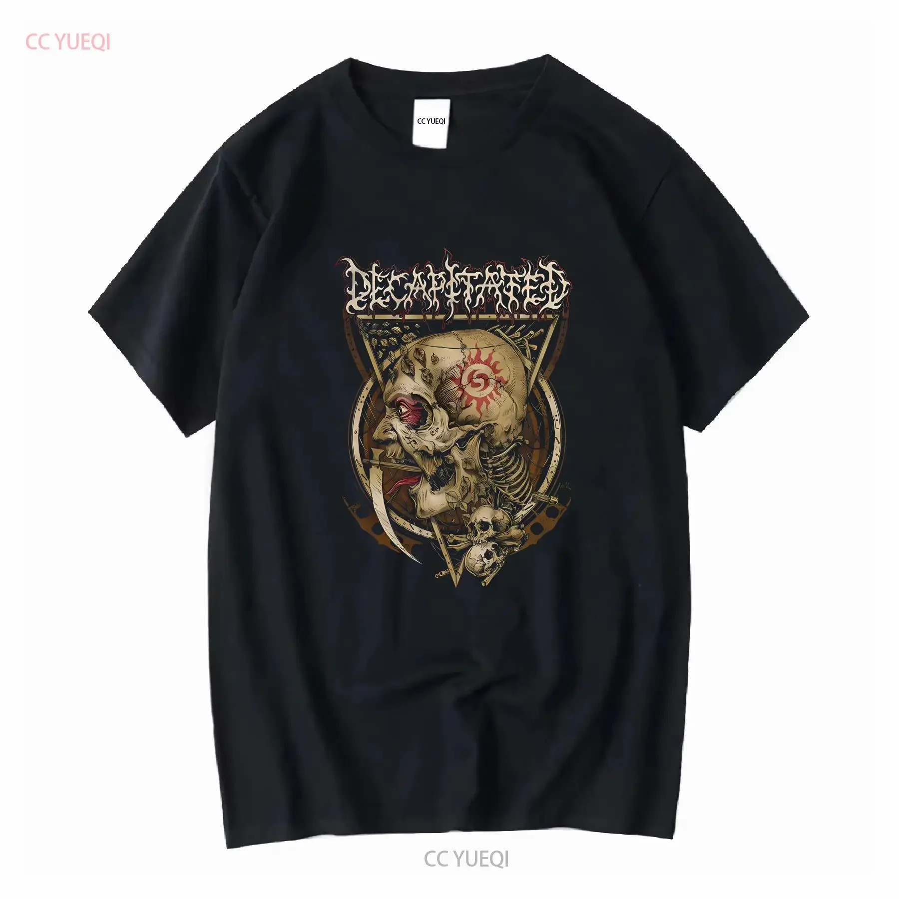 Decapitated 'Post Organic' Black T Shirt NEW OFFICIAL vintage Washed Casual fashion Stretched Slightly Comfortable Breathable