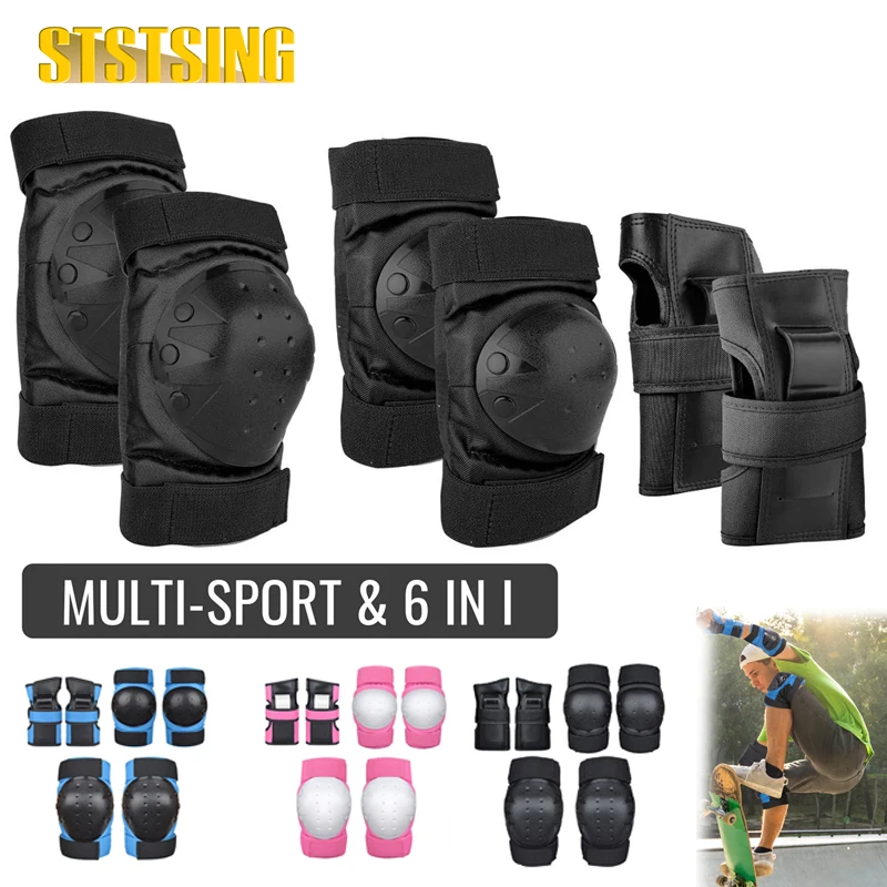 Adult Youth Kids Knee Pads Elbow Pads Wrist Guards Protective Gear for Skateboarding Roller Skating Cycling BMX Bicycle Scooter