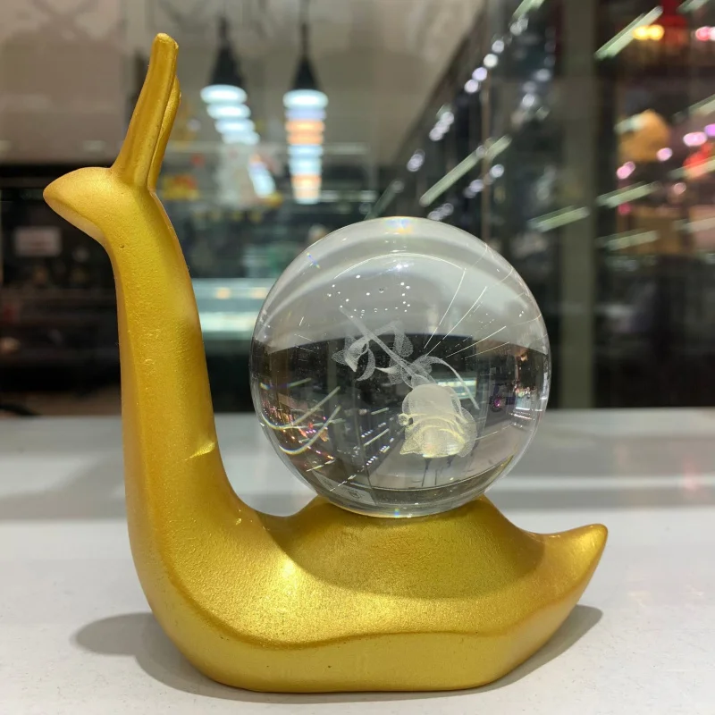 

Snail Base Resin Base Cross-border supply Same as physical sale Crystal Ball Jade Base Resin Crafts