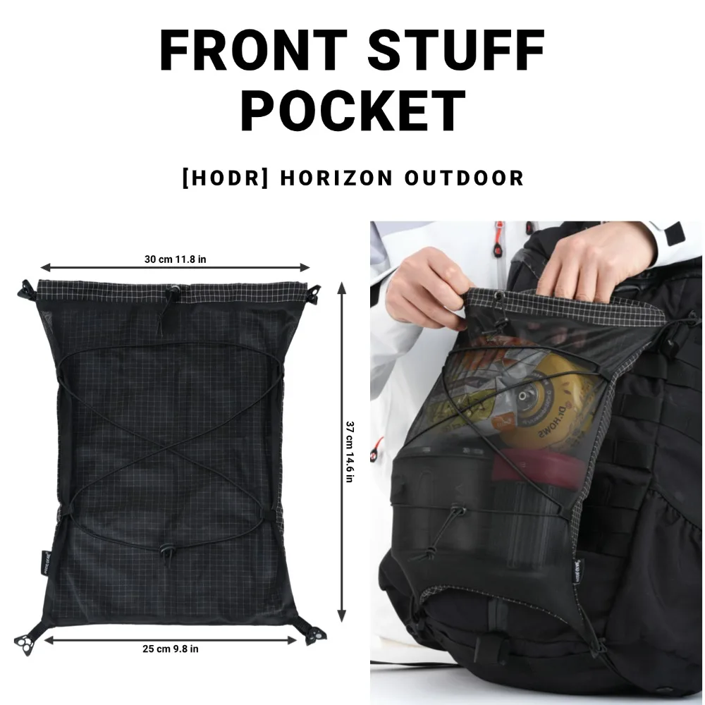 

Рюкзак-модуль Moudlar Kangaroo Pouch Backpack Expansion 6L, ультралегкий (58 г), из ткани Gridstop, для походов и треккинга, UL Gear Beaver Tail