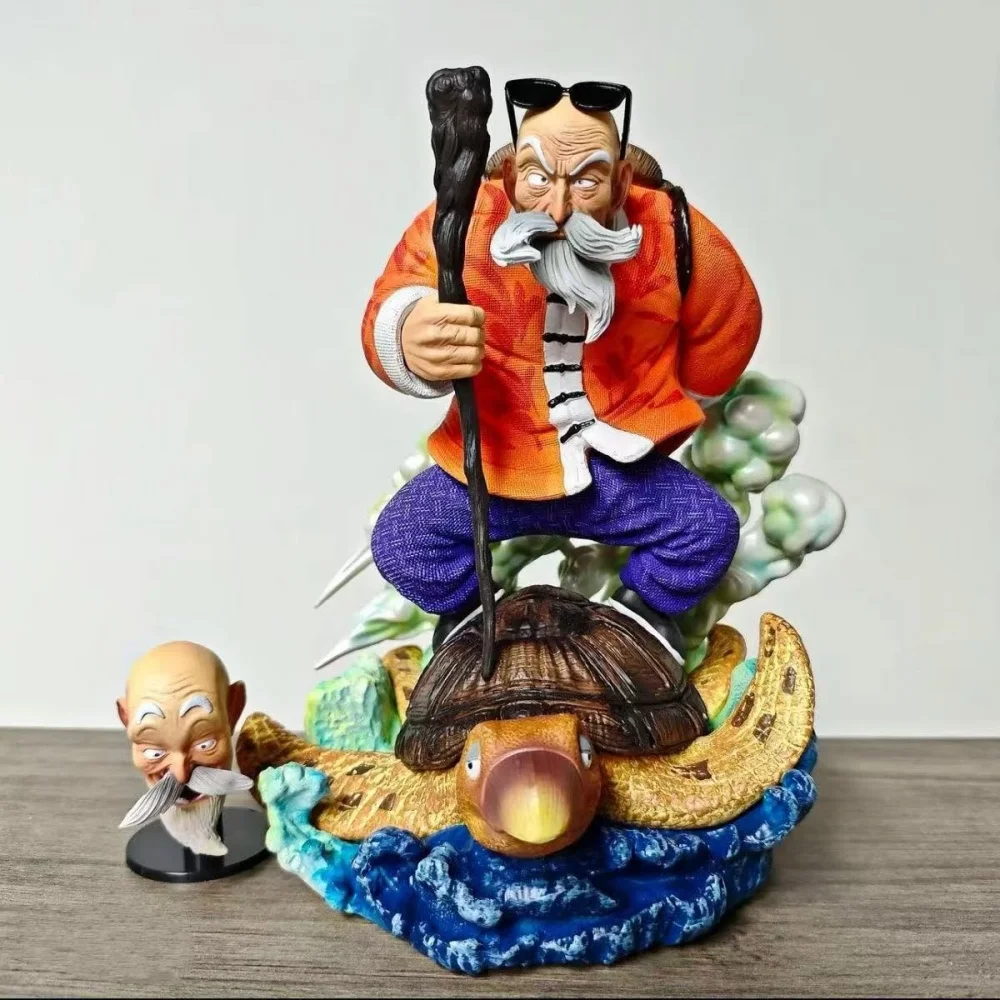 

Anime Dragon Ball Master Roshi Double Head PVC Action Figure Collectible Model Doll Toy 23CM