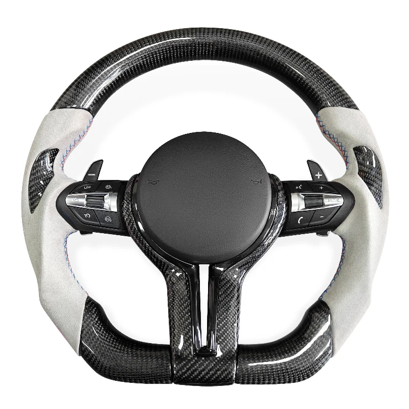 

Carbon Fiber M Sport Steering Wheel for BMW F01 F06 F10 F11 F12 F15 F20 F21 F22 F30 F31 F32 F34 F36 F80 F82 F87 E90 E60 E46 E39