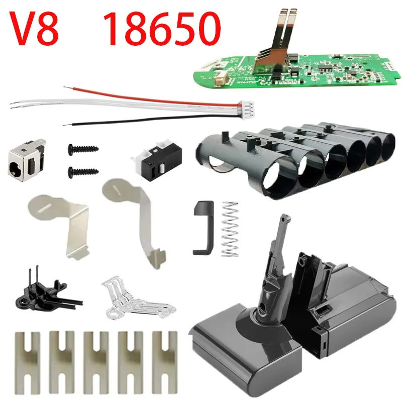 PCB Charging Protection Board for DS V8 21.6V Absolute Animal Speciality Vacuum Cleaner Plastic Casing for 18650 Li-ion Battery