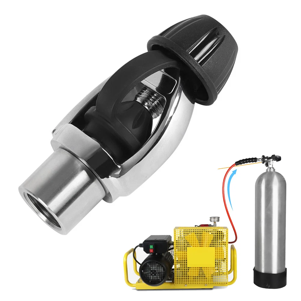 Scuba Diving Tank Conversion Head 118x28mm Stainless Steel Primary Pressure Reducing Valve Inflator Connector Dive Accessories