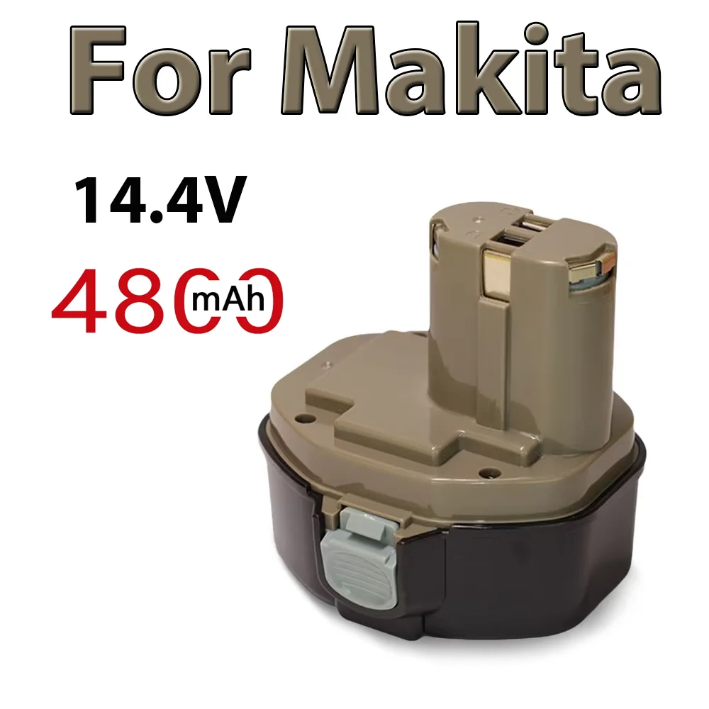 Replacement Battery 14.4V NI-MH 4800mAh for Makita Battery 14.4V PA14 1420 1422 1433 1434 1435 1435F 192699-A