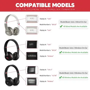Beats Solo 3 Wireless Solo 2 有線頭戴式耳機替換耳墊配件 耳機耳罩 10 最佳銷售 獨奏節拍 - №2