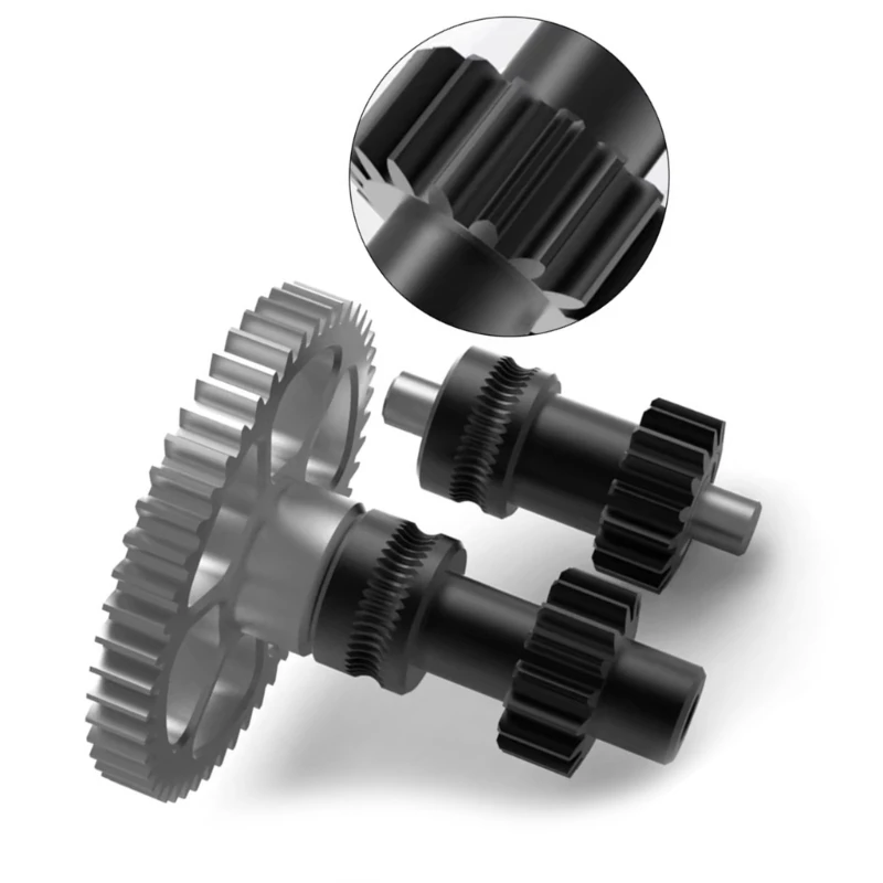 3D 프린팅에서 동심도 향상 및 편심 회전 감소를 위한 통합 샤프트 기어 세트 셰르파 스퍼 기어