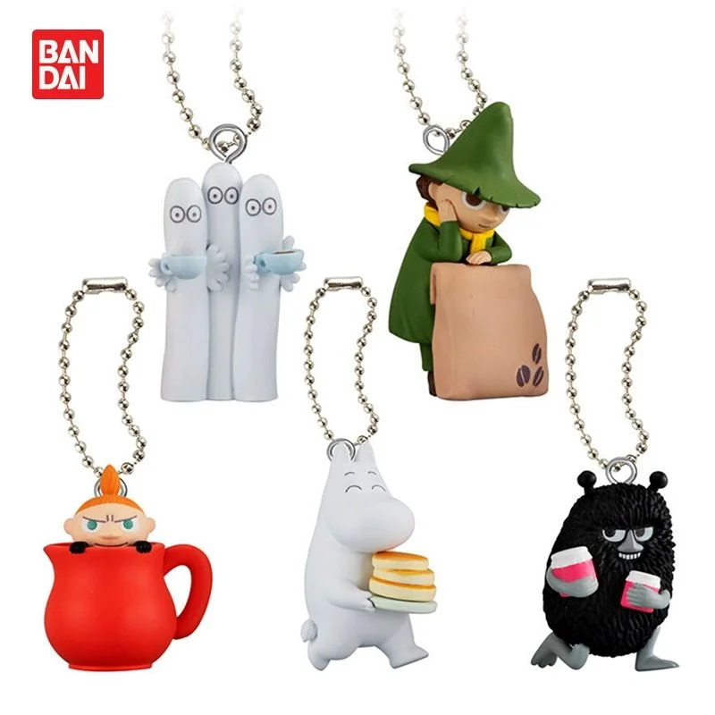 

Bandai оригинальные 5 шт. Gashapon Moomin аниме фигурки игрушки для детей подарок Коллекционная модель украшения