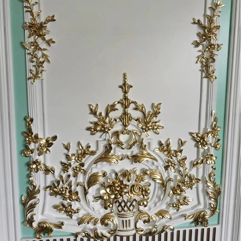 Deluxe Gold Villa Decorative Panel Wall Traditional Interior Panel Cladding