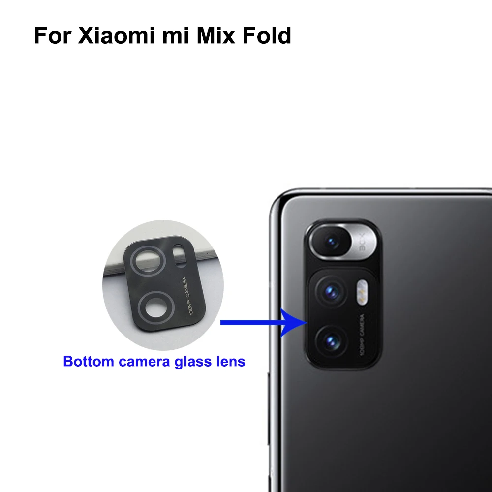 

New Tested Rear Camera Glass Lens For Xiaomi mi Mix Fold Back Rear Camera Glass Lens Mobile Phone Part For Xiaomi miMix Fold