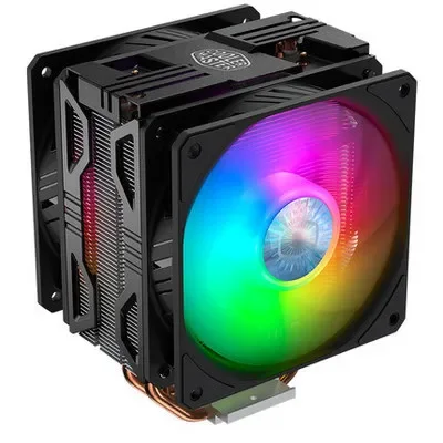 مروحة CoolerMaster Blizzard T400ACPU بأربعة أنابيب نحاسية مبردة بالهواء لسطح المكتب T400A إصدار الضوء الأحمر [دعم Amd/ AM4/5800X]