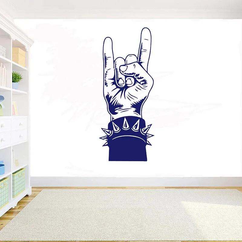 Hand of Victory Wall Decal Music Fans Sticker Decor Decals Wall Tattoo Wallpaper