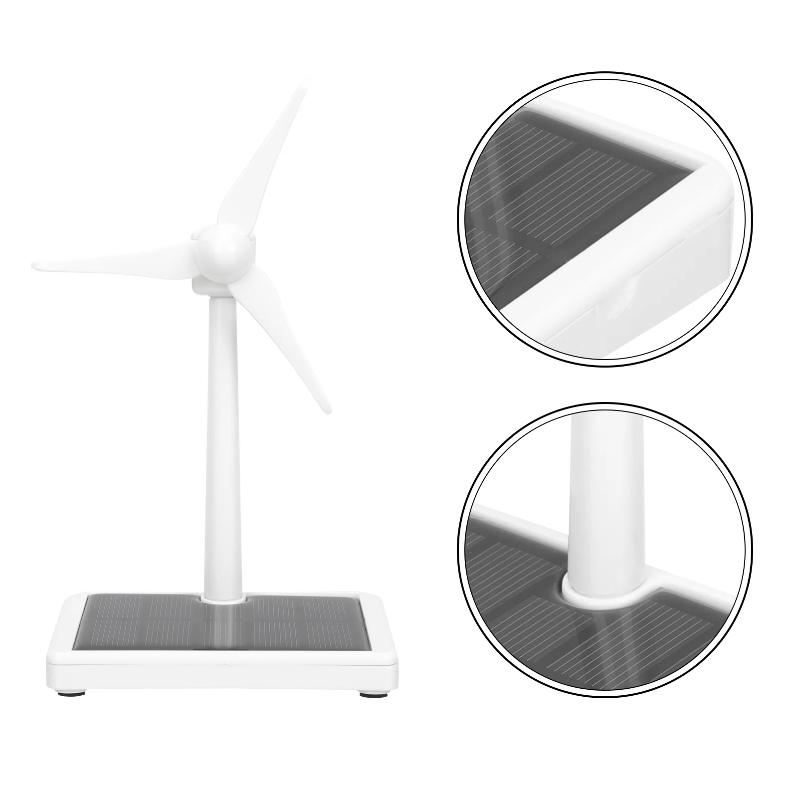 Solar Windmolen Speelgoed Educatief Wetenschapsexperiment Desktop Turbine Model DIY Plastic