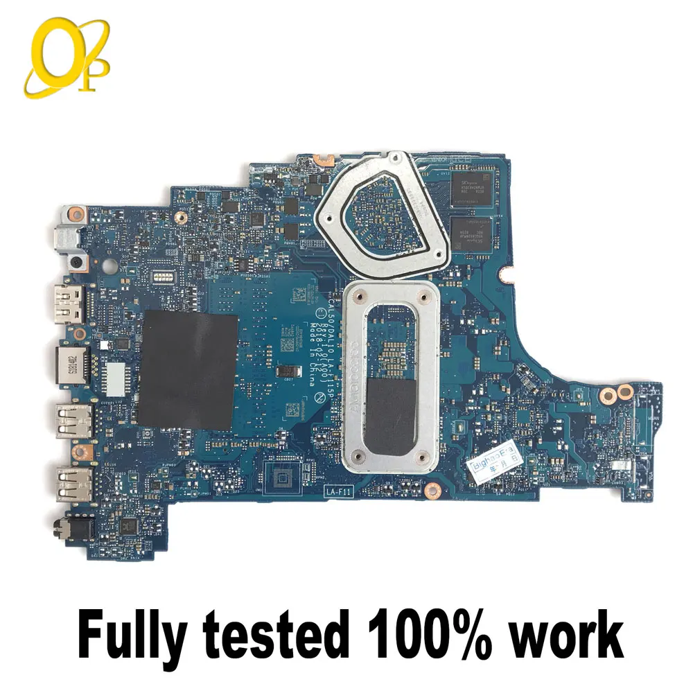 Placa-mãe para laptop Dell Inspiron 5570 5770 com CPU i5-8250U i7-8550U 2G-GPU DDR4 LA-F115P