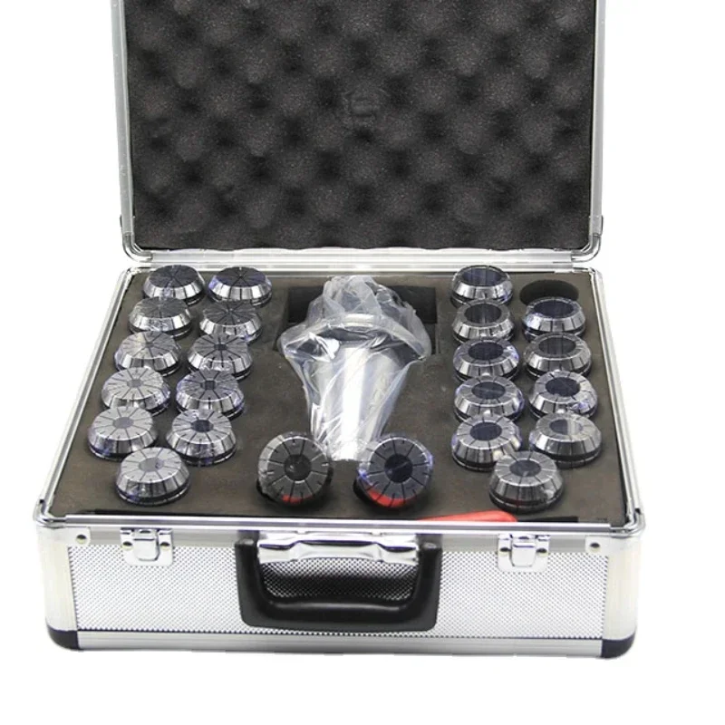 DIN69871 SK50-ER40-100 Collet Chuck with 23pcs ER40 Collet set 0.008mm for Milling Machine