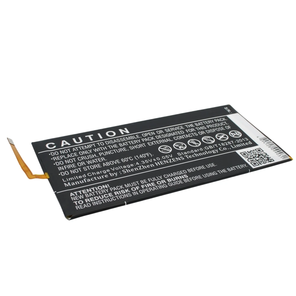 Li-Polymer Tablet Battery for Huawei, 3.8V, 4650mAh, Compatible Models: Mediapad M1 8.0, S8-301L, EE Eagle,T1-A21L,Honor S8-701W